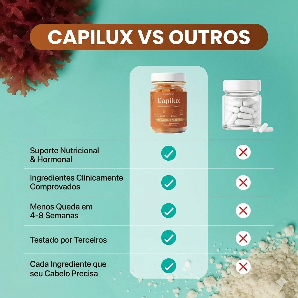 Capilux VS Outros suplementos