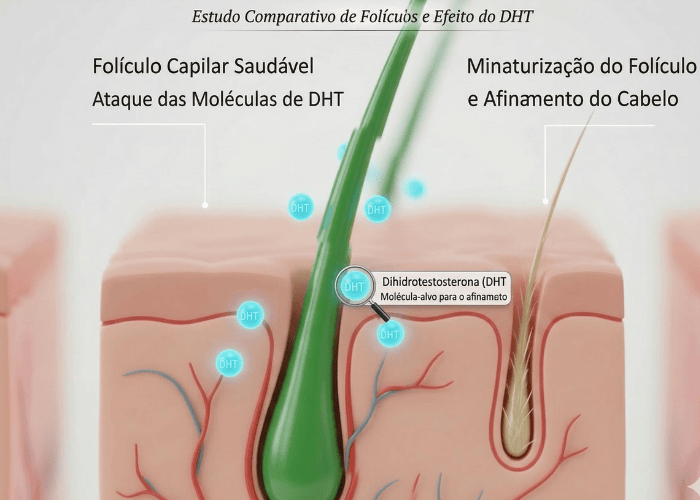 Estudo NIH — Diagrama da Alopecia Induzida por Disfunção da Tireoide